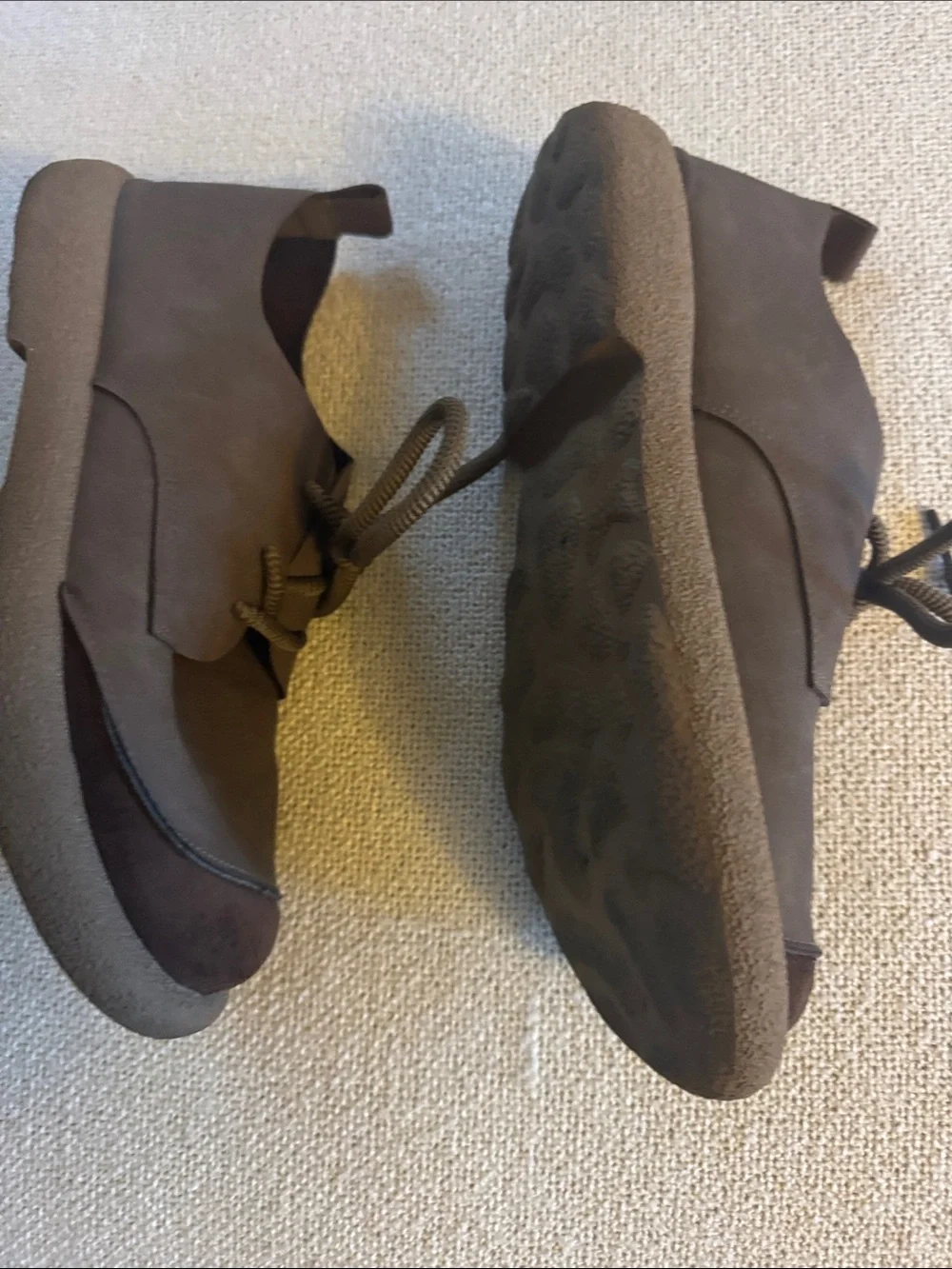 Source Unknown Men's Brown Chukka Lace-Up Boots Japanese men’s work shoes. Comfy